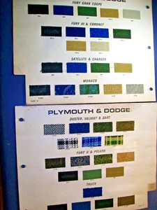 1973 Chrysler Plymouth Dodge AMC car truck van pickup upholstery samples set - Picture 1 of 4