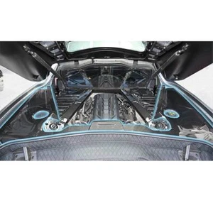 Carbon Fiber Engine Bay Panel Cover Frame Trim For Chevrolet Corvette C8 2020-25 - Picture 1 of 12