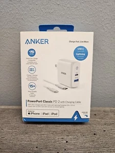 Pacchetto Anker PowerPort PD 2 con cavo da USB-C a Lightning 3 piedi e caricatore rapido - Foto 1 di 5