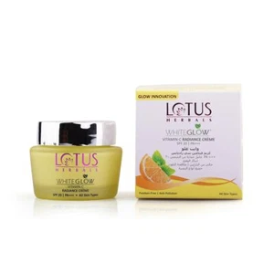 Crema radiante Lotus Herbals WhiteGlow vitamina C, FPS 20-50 g - Envío y devolución gratuitos - Imagen 1 de 6