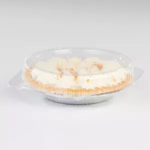Detroit Forming LBH-881 8" Circular Hinged Locking Lid Pie Container | 100/Case - Picture 1 of 1