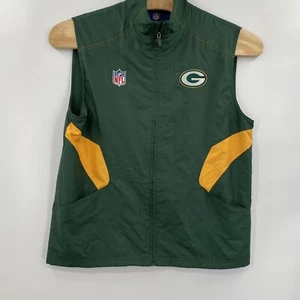 Reebok NFL OnField Green Bay Packer Full Zip Vest Size Medium - Picture 1 of 5