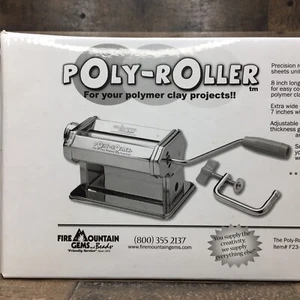 Poly-Roller Polymer Clay Roller Machine 7” From Fire Mountain Gems F23-3264TL - Picture 1 of 8