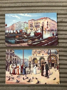2 WIDE WIDE WORLD TUCK OILETTE PCs - VENICE, ITALY - SERIES No. 7038 - Picture 1 of 1