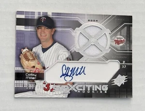 Colby Miller 2004 Upper Deck SPxCiting Rookies Jersey Auto /799 Texas Rangers - Picture 1 of 3