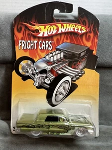 Hot Wheels Freight Cars Lt Verde con llamas 58 Ford T-bird paredes blancas jinetes reales - Imagen 1 de 5