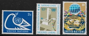 UN Scott #NY 249-51, Singles 1974 Complete Set FVF MNH - Picture 1 of 1