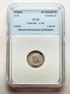 Elagabalus, 222 AD Roman Empire AR Denarius Rome Mint - Picture 1 of 4
