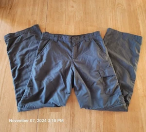 COLUMBIA Boys Med 10-12 Omni-Shade Sun Protection Convertible Gray Cargo Pants - Picture 1 of 13