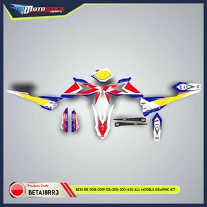GRAPHICS -DECALS-STICKERS KIT FIT : BETA RR 2018-2019 125-250-300-430 - Picture 1 of 4