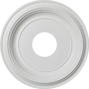 Ekena Millwork CMP13TR Traditional Thermoformed PVC Ceiling Medallion, 13″OD x 3 - Picture 1 of 12