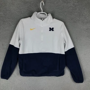 Nike Dri Fit U of M 1/4 Zip Long Sleeve Mock Neck Multicolor Sweatshirt S - Picture 1 of 9