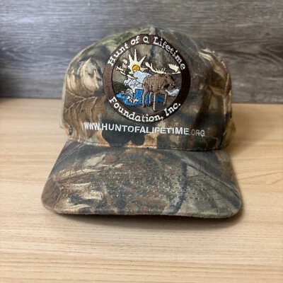 Gorra Hunt of a Lifetime espalda a presión marrón camuflaje base caza hecha en EE. UU. Foto 1 de 4