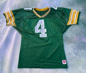 Vintage Wilson NFL Green Bay Packers Brett Favre #4 Jersey Size L. - Picture 1 of 5
