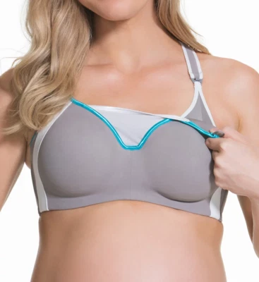 Sujetador deportivo de maternidad CAKE MATERNITY Grey Zest, EE. UU. 34G, UK 34F, NUEVO SIN ETIQUETAS Foto 1 de 4