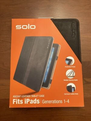 Solo Premium Cases Leather Ascent For IPad Generation 1, 2, 3 and 4. VTA210- - Image 1 of 4
