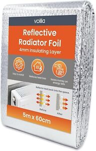 Reflective Radiator Foil Thermal Insulation Bubble Wrap Insulation Roll 5mx60cm