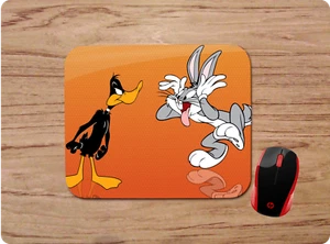 BUGS BUNNY DAFFY DUCK CUSTOM MOUSE PAD GAMING COMPUTER HOME OFFICE FREE SHIP - Picture 1 of 1