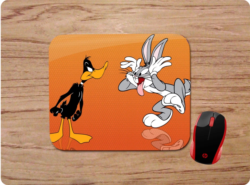 BUGS BUNNY DAFFY DUCK CUSTOM MOUSE PAD GAMING COMPUTER HOME OFFICE FREE SHIP - Image 1 of 1