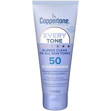 Coppertone Every Tone SPF 50 Sunscreen Lotion, Body & Face Sunscreen Lotion, 7 f