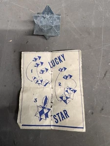 Vintage Lucky Star Puzzle Novelty Toy Game Japanese 1950s Instructions Antique - Picture 1 of 8