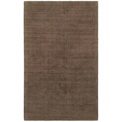 Hand-Tufted Rug Solid Brown Handmade rug | 100% wool area rugs custom rug Gift  - Image 1 of 4