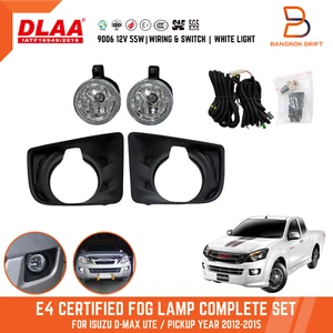 E4 DLAA Fog Light Spot Lamp Kit Black Cover For Isuzu D-Max DMAX Pickup 12-16 - Bild 1 von 11