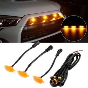 3x Raptor Style Front Grille LED Marker Lights Kit for Dodge Ram 1500 2500 350 - Picture 1 of 10