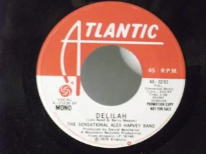 Sensational Alex Harvey Band,Atlantic,"Delilah",US,7"45, PROMO, 1975, MINT - Picture 1 of 2