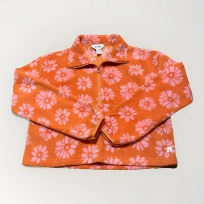 Chaqueta Billabong Polar Informal Fling Recortada 1/2 Cremallera Naranja Rosa XS Foto 1 de 4