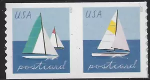 Estampillas de Estados Unidos 2023, par de bobinas de tarifa postal de veleros Scott #5749-5750 - Imagen 1 de 1