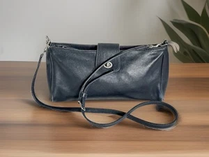 Vintage Coach Penelope Y2K Shoulder Bag Dark Blue Leather 9818 - Picture 1 of 17