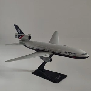 BRITISH AIRWAYS McDonnell Douglas DC10 Aircraft Model 1:250 Scale Wooster No Box - Imagen 1 de 20