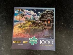 Buffalo Games 1000 Teile Puzzle Night & Day Beach Cabin - Bild 1 von 1
