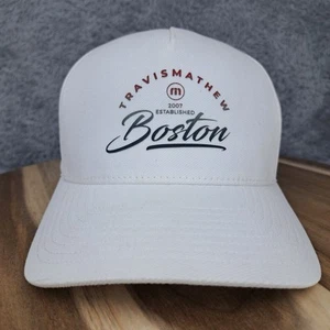 Travis Mathew Mütze Kappe tailliert Größe S/M weiß Golf Golfer Freizeit Performance Herren - Bild 1 von 10