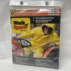 Work N Sport schwerer 3-teiliger Regenanzug Größe L Neu - Bild 1 von 7