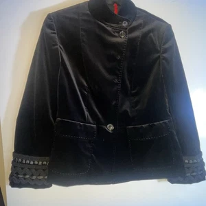 PIAZZA SEMPIONE schwarze Samtjacke IT 40 US S Bus/ Profi Frau defekt - Bild 1 von 11
