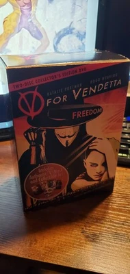 V FOR VENDETTA - Collectors Edition DVD - V MASK Art Cards - Sealed Box - Image 1 of 4
