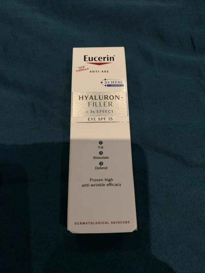 Eucerin Hyaluron Filler Eye cream, 15ml -new in box Exp 2027