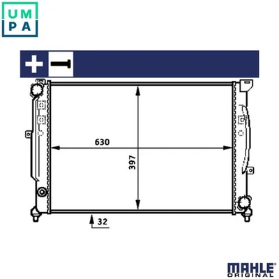 RADIATOR ENGINE COOLING CR 423 000S FOR SKODA VW AUDI 100 A4/S4 A6/S6 2.5L 6cyl - Image 1 of 4