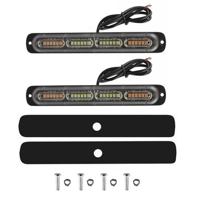 2PCS 24LED Flashing Strobe Light Bars Warning Hazard Beacon For Car Truck - Image 1 of 4