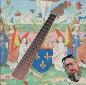 Nuovo - Collo per chitarra stile Strat senza finiture - mogano - palissandro fleur de lis POSH! - Foto 1 di 21