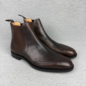 Churchs Botas Hombres 11 Zapato Marrón Eaton Chelsea Punta de Ala Cuero Tobillo Motociclista 2 - Imagen 1 de 12