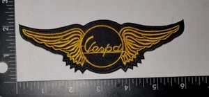 Wing Vespa Patch Gold Strings Scooters Iron-on / Sew-on Quality Patch Fast Ship - Picture 1 of 1