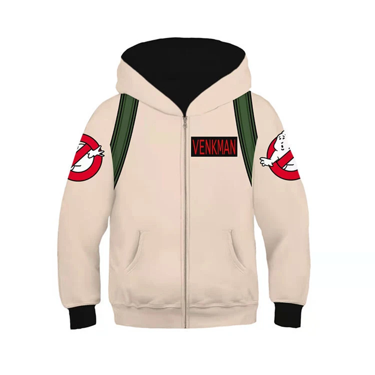Niños Cazafantasmas Cosplay Sudadera con Capucha Cremallera Sudaderas Cárdigan Abrigo Chaqueta Foto 1 de 2