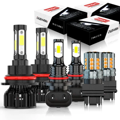 Faro LED alto/bajo + señal de giro + luces antiniebla 6 piezas para Dodge Grand Caravan 2001-2007 Foto 1 de 4