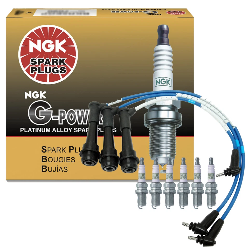 Juego de cables NGK y 6 bujías para Lexus GS300 IS300 SC300 Foto 1 de 1