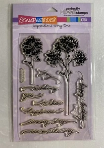 stampendous scripty stems Stempelset Sprüche Pusteblume Geburtstag Ermutigung - Bild 1 von 2