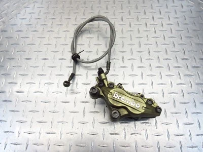 2007 04-08 MOTO GUZZI 750 NEVADA CLASSIC BREMBO FRONT BRAKE CALIPER STEEL HOSE - Image 1 of 4