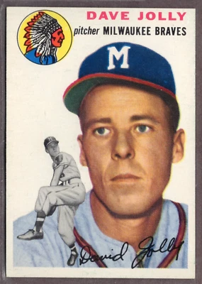 1954 Topps Set-Break #188 Dave Jolly NR-MINT *JAYSACE* - Image 1 of 2